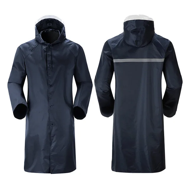 Topgear new long pvc rain coat poncho waterproof reflective customize