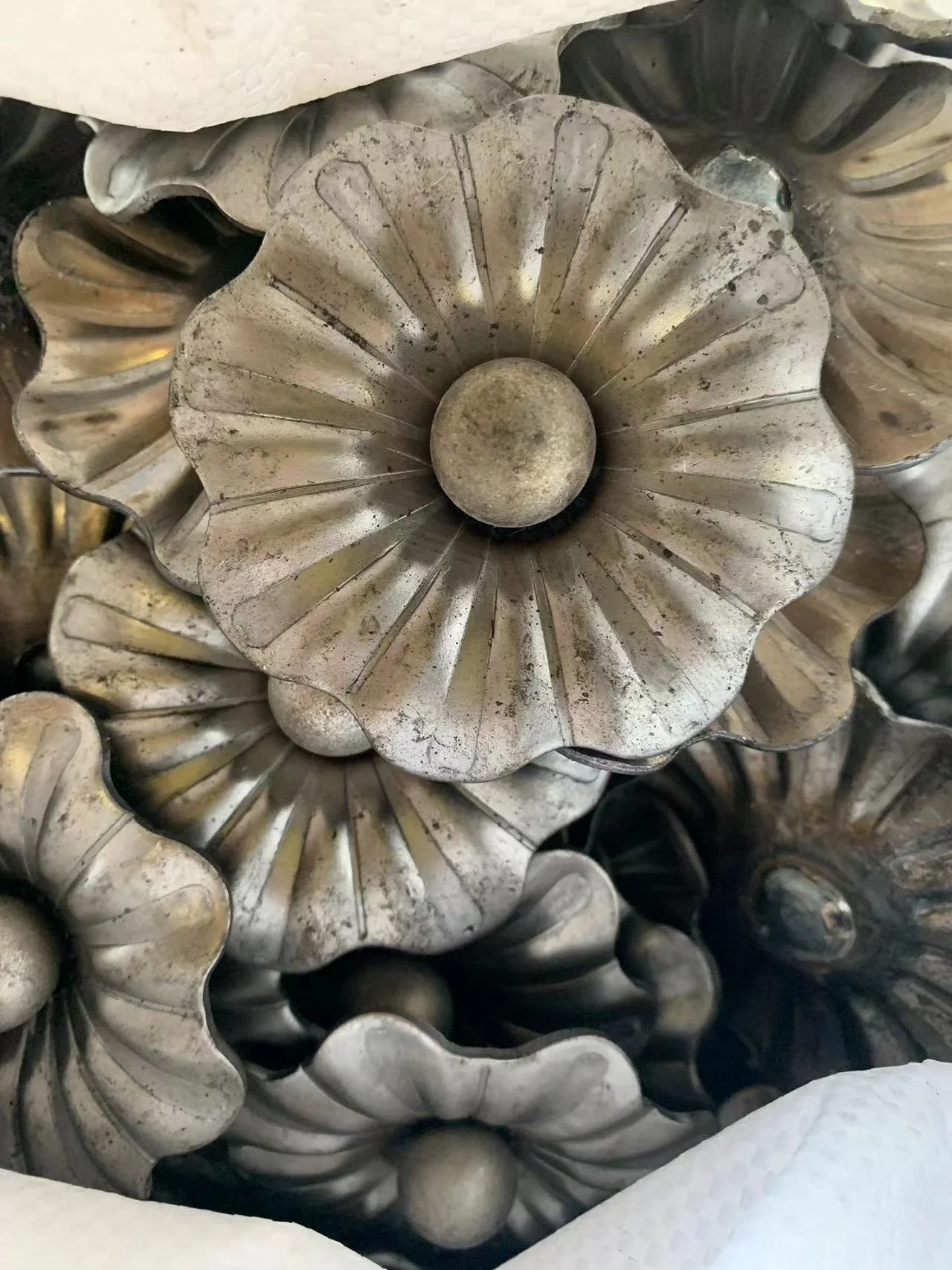 Architectural Blacksmith Wrought Iron Railings Decorative  Post Base