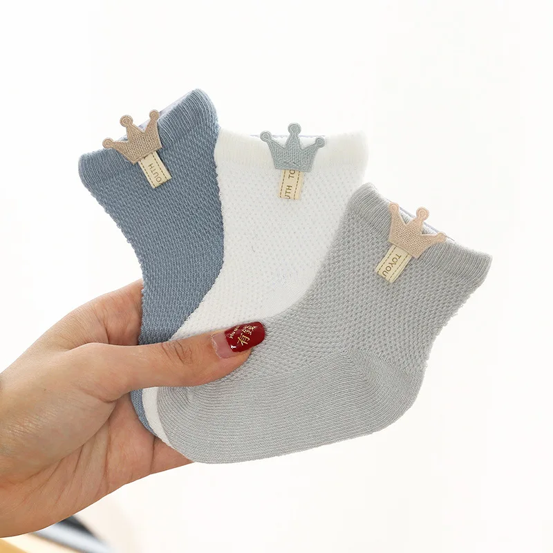 Baby Socks Summer Spring Thin Mesh Cotton Kids Lovely Girls Boy Colorful Children Breathable