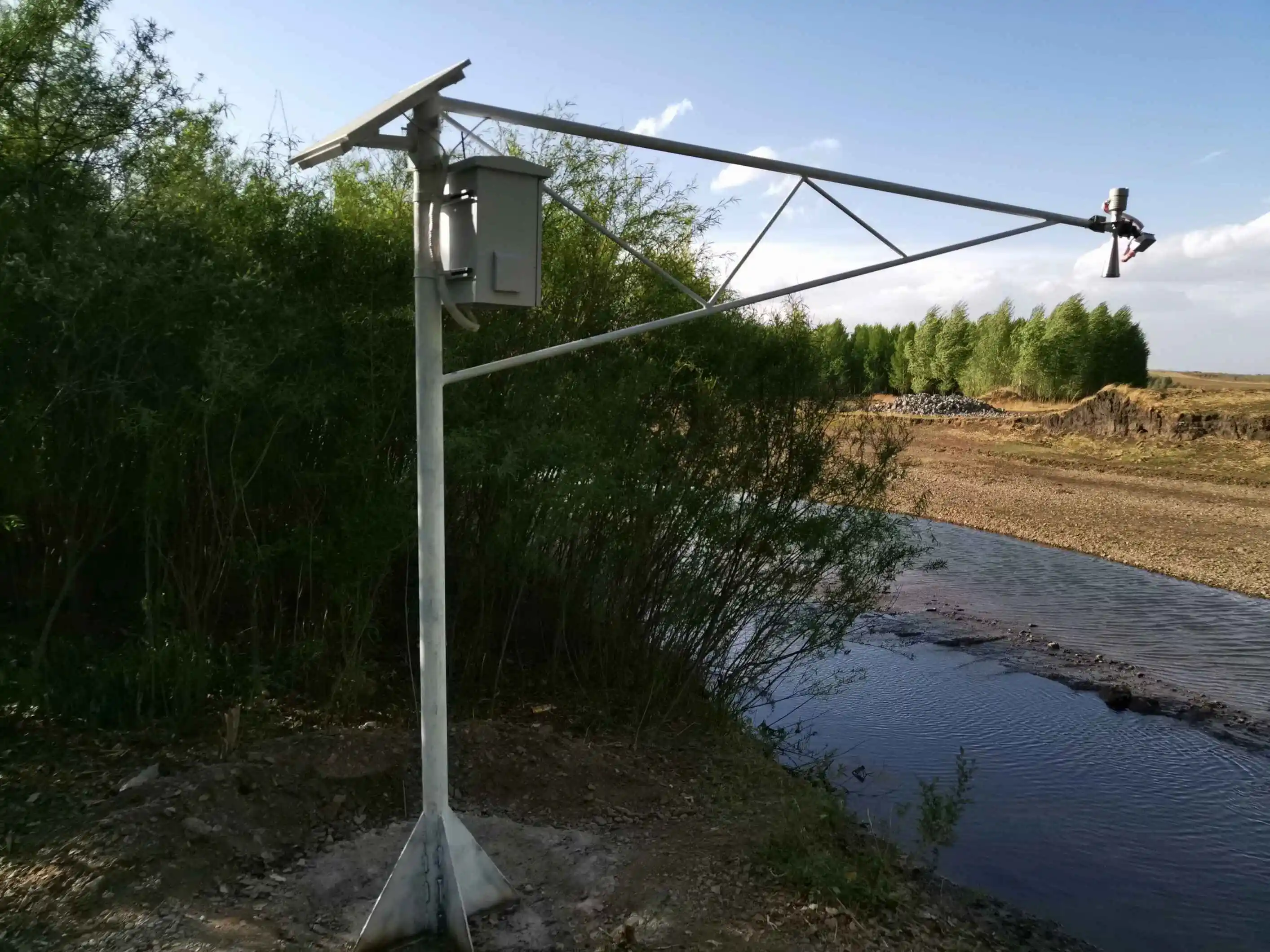 AK-IG-RS03 радар расходомер измерения уровня воды Интегрированная машина 24/7