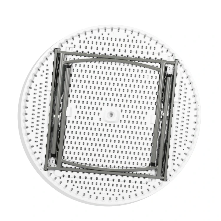 Cheap Modern Restaurant Furniture Design 4FT Round Modern White Folding Plastic Hdpe Extendable Dining Table