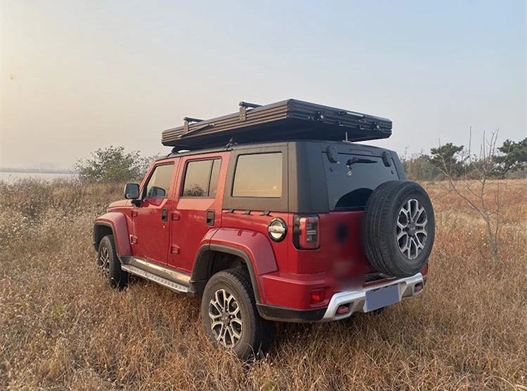 Hard Shell Aluminium Triangle Roof Camper Trailer Mini Roof Top Tent