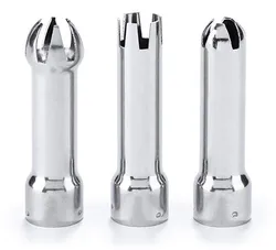 Whipped Cream Dispenser 3 Decorating Nozzles Mousse Siphon Tips Stainless Steel for Cream Whipper