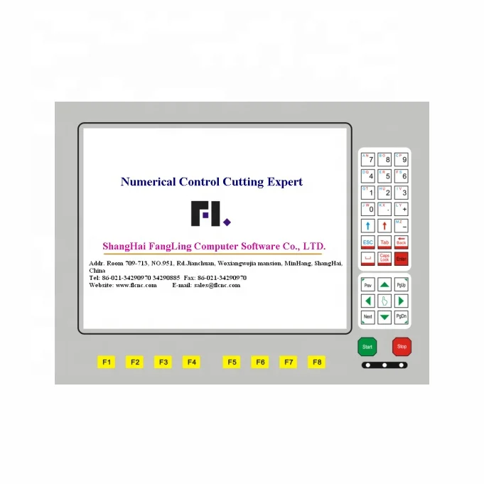 Fangling CNC Controller CNC Control System for Cutiing Machine F1200 Display Screen