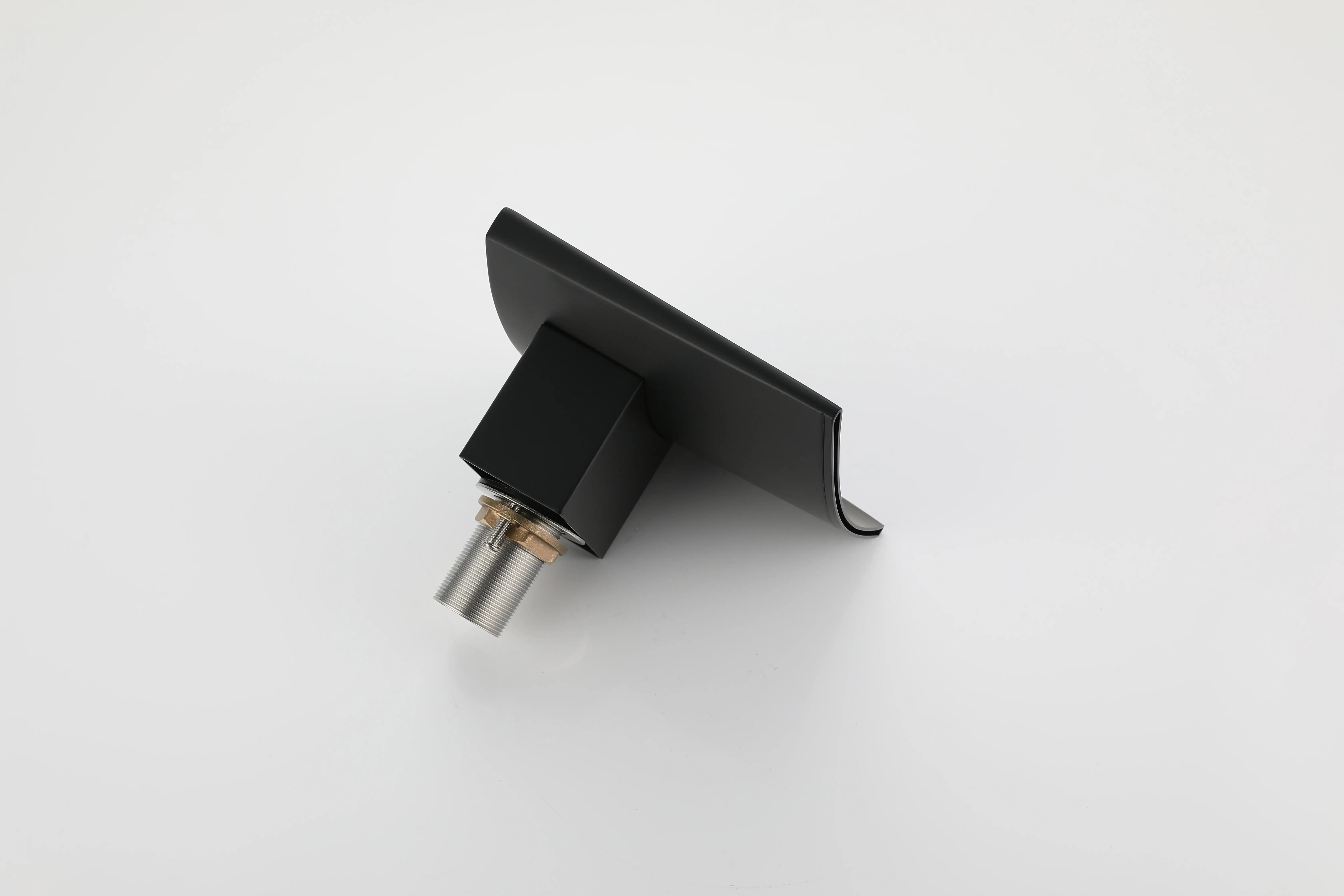 Modern Contemporary Luxury Bath Faucet Mixer Black Thermostat Wall Faucets for Bathroom Shower & Sink Polished Surface Treatment