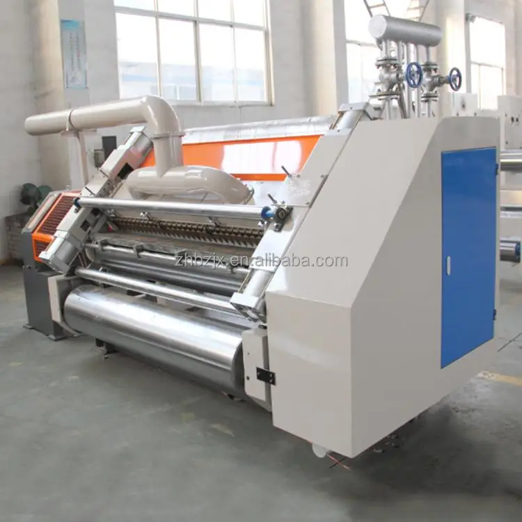 ZH-DW Small Size Double Profile Paper Single Facer Corrugated Cardboard Machine For