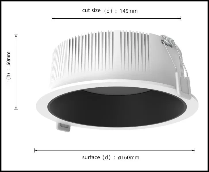 OKELI, заводская цена, 18 Вт 3000 К, потолочное освещение smd с антибликовым покрытием, утопленные и безрезные светодиодные светильники