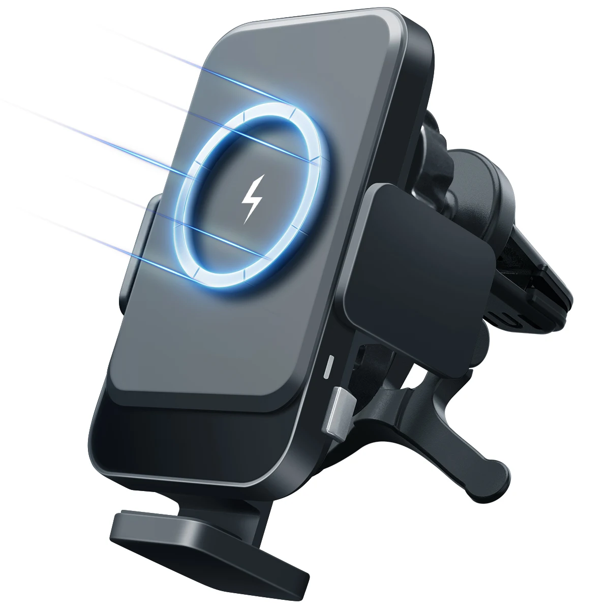 KC PSE Coil Tracking C31 Magsaf Automatic Clamping Wireless Charging Mount Holder For Samsung S23+ Ultra Wireless Car Charger