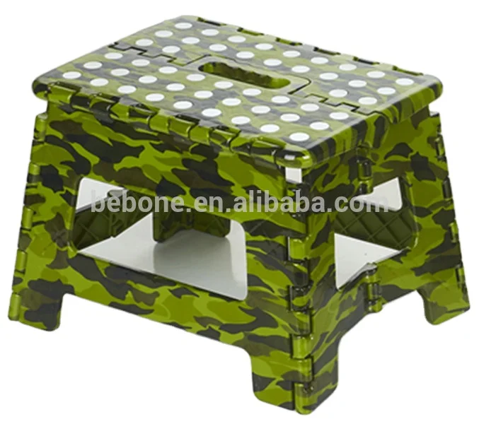 Hot-selling portable China supplier home furniture living room OEM plastic folding kids step stool chair