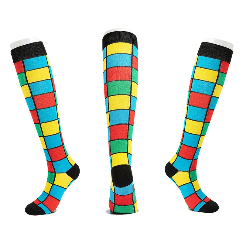 Factory Price Athletic Crew Unisex Running Wholesale Custom Print Compression Socks
