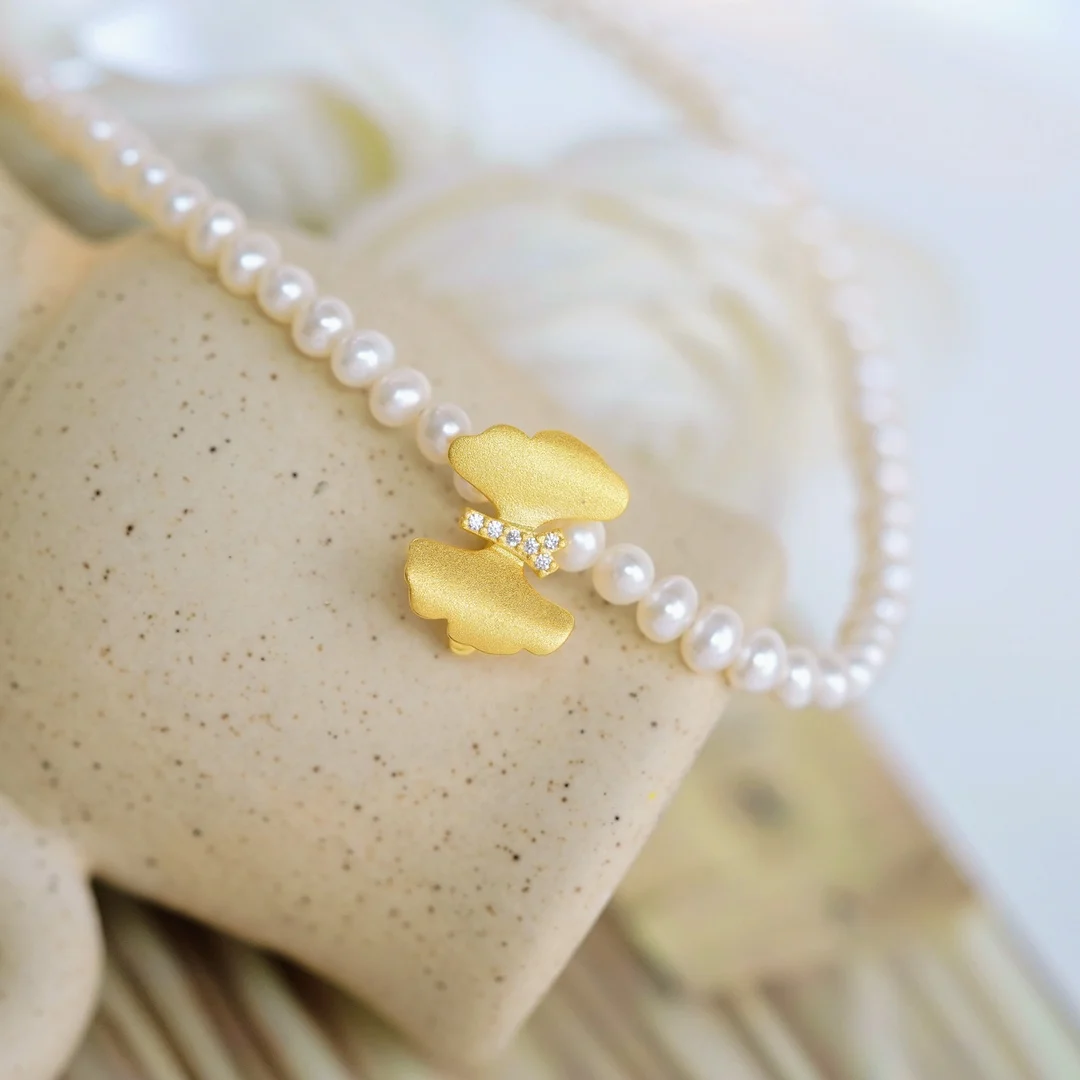 New product 925 silver pearl flower pendant necklaces for women
