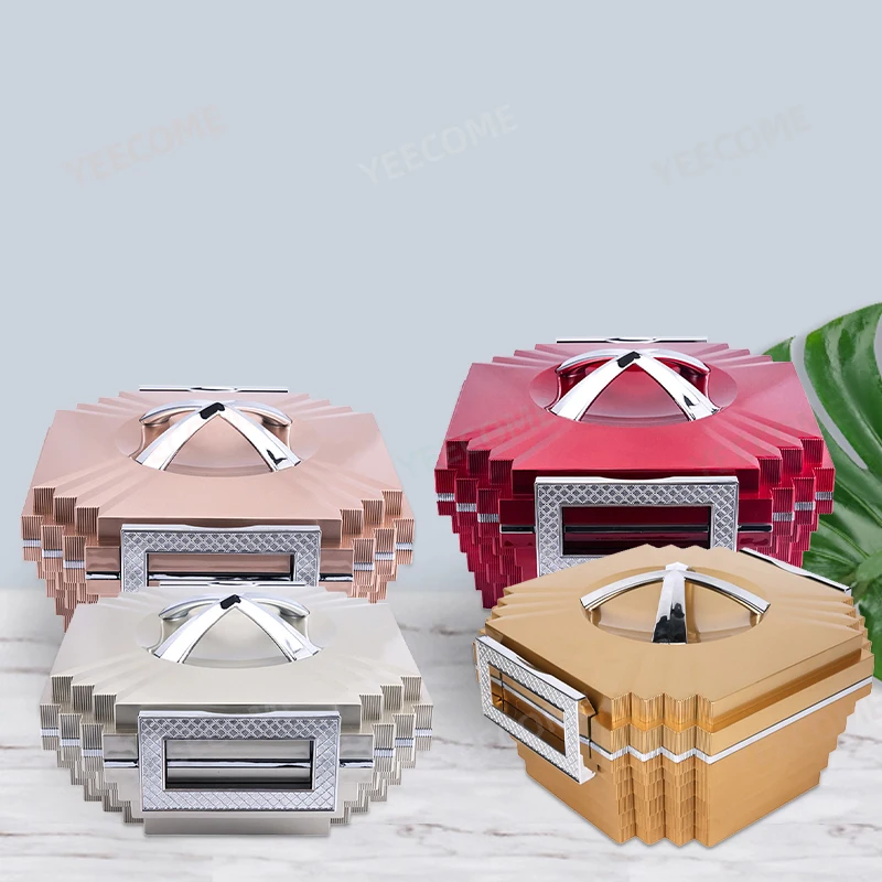 Discount Promotional Style  Food Warmer Keep Food Fresh luxury food warmer set 4L/5L /6L hot pot food warmer set