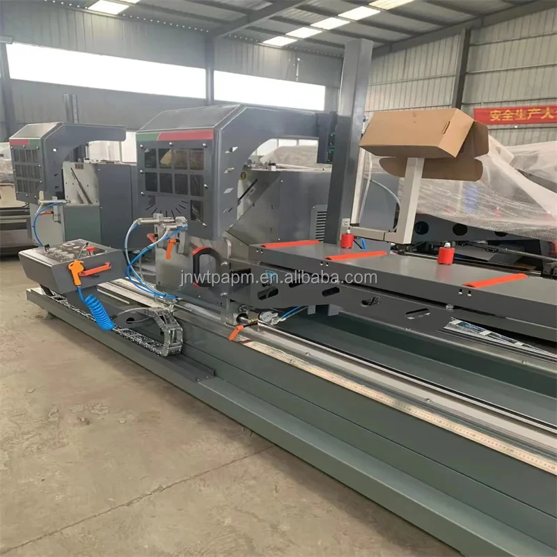 China window frame aluminium curtain wall digital display double-head precision cutting saws for 45 degree