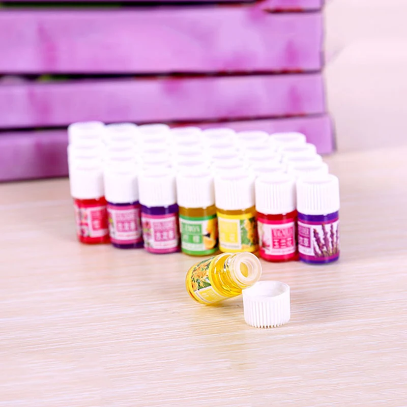 3ml*12pcs Plant Water Soluble Parfum Essen tial Oil Massage Fragrances Oil Rose Lavender Help Sleep Essen tial Oil
