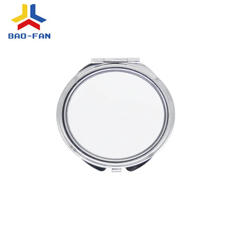 Hot sales DIY blank Sublimation round folding aluminum mirror,Heat transfer printing mirror