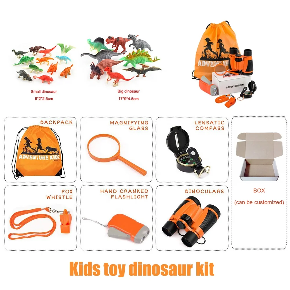 Outdoor Kit Toys for Kids Set 10 in 1 Adventure Kid Camping Exploration Toys Outdoor Explorer Kit