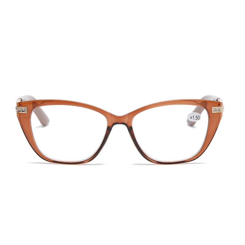 JM0001 full rim TR frame presbyopia minus cat eye supplier wholesale women corrective eyeglasses flexible Reading Glasses