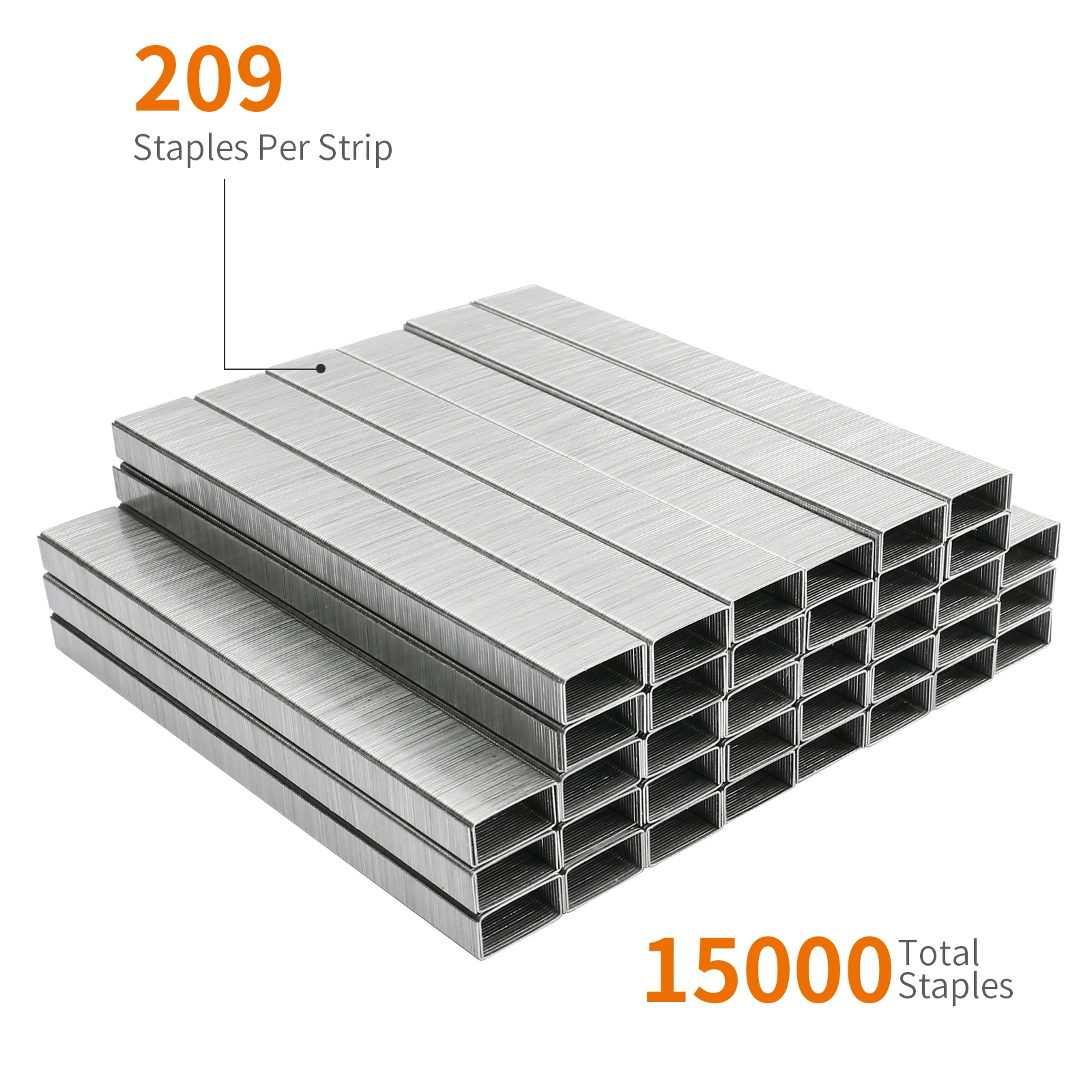 Stationery Eagle B8 Crown Shape Premium Staples 0.25 Inch Leg 1000 Pcs Per Box Pin Paper