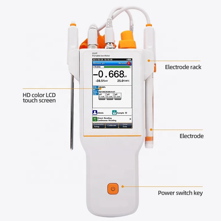 High precision Digital Portable pH/Ion Meter DSI510T waterproof Ion Meter for laboratory testing equipment