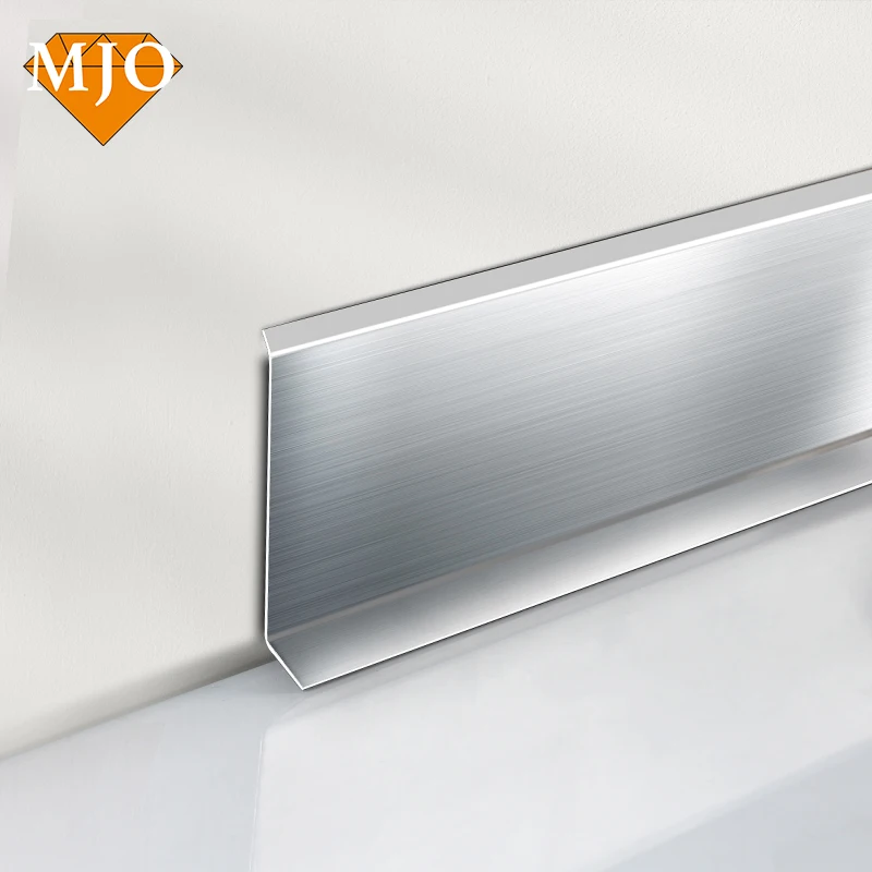 Foshan MJO High Quality Skirting Profiles Skirting Board For Floor Decoration 304/316 Metal Tile Trim Flooring Accessories
