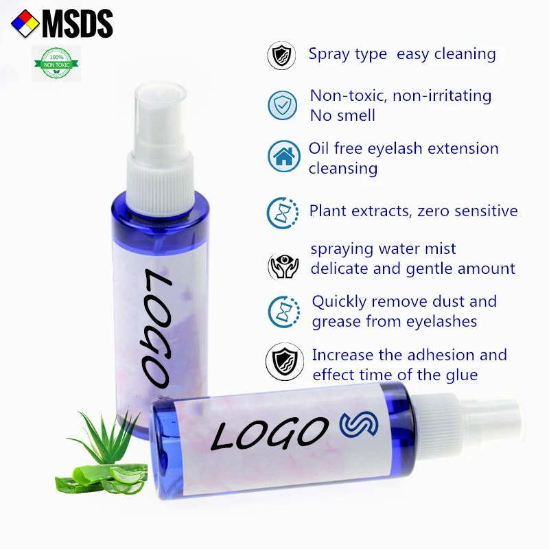 Mink Eyelash Cleanser Sachet Sensitive Lash Extensions Cleanser Mini Eyes Lash Cleanser Concentrate