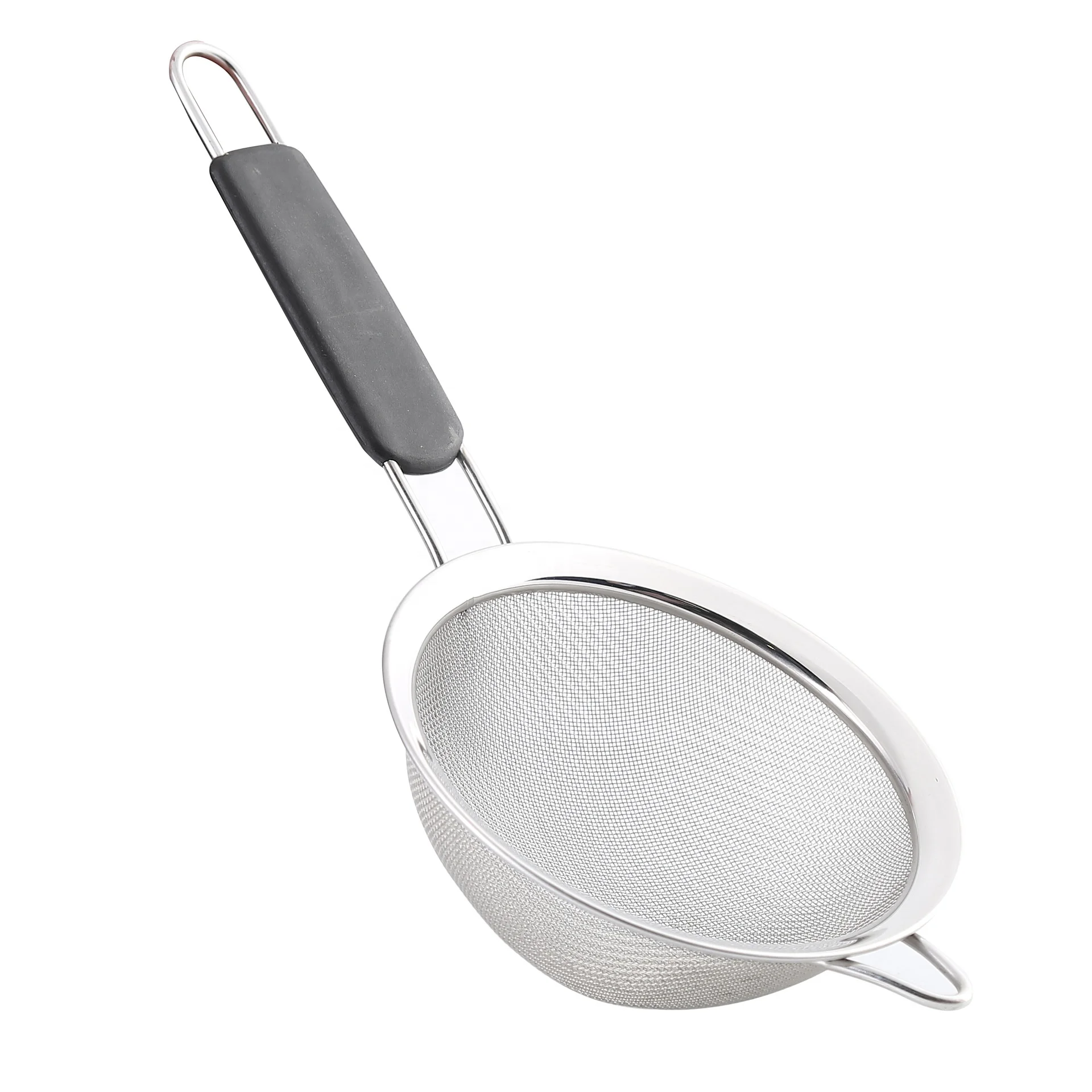 Stainless Steel Fine Mesh Strainers, Set of 3 Graduated Sizes with Comfortable Non Slip Handles, Extra Fine Sieve Strainer