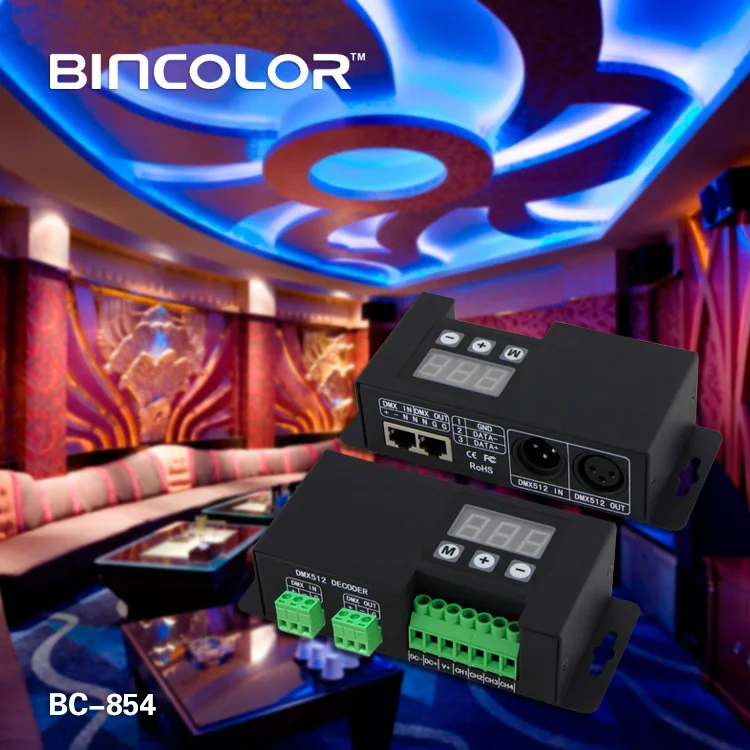 BC-854-CC High Quality 48V DMX512 Constant Current Decoder 350MA 700MA 4 Channel DMX Decoder