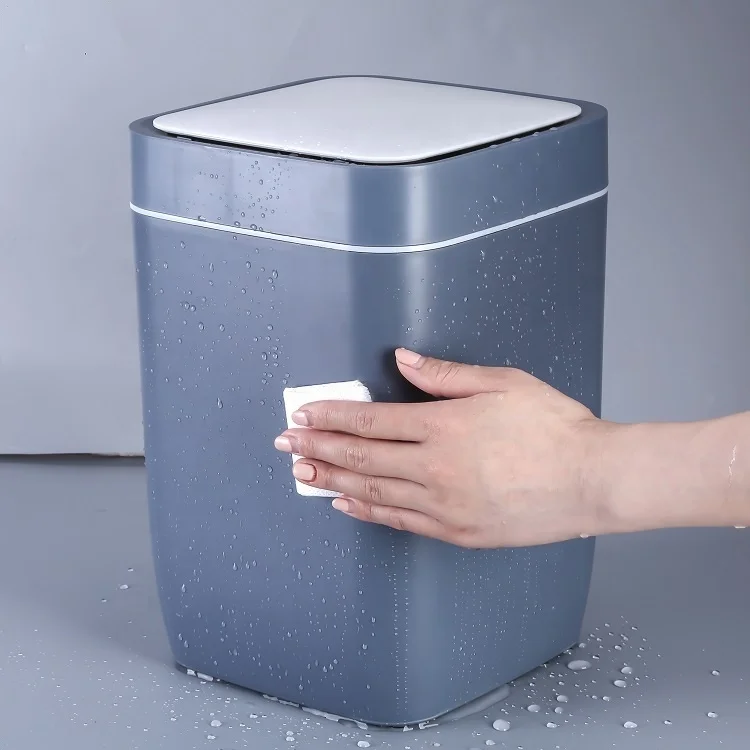 8L Smart Trash Bin Plastic Dustbin  Motion Sensor Trash Can Small Size Smart Garbage Bin Automatic Rubbish Bin
