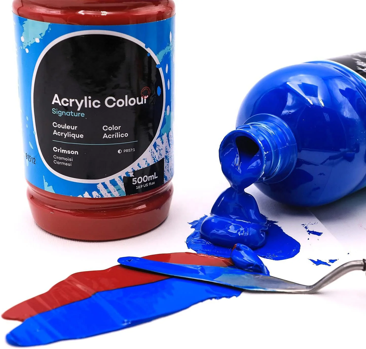 12 colors acrylic paints 500 ml (16.9oz) acrylic paints kit for canvas paints acrylic