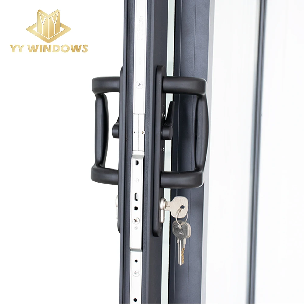 NFRC Certificate Modern High Quality Aluminum Glass Sliding Door Exterior 2 tracks Thermal Break Double Glazed Sliding Doors