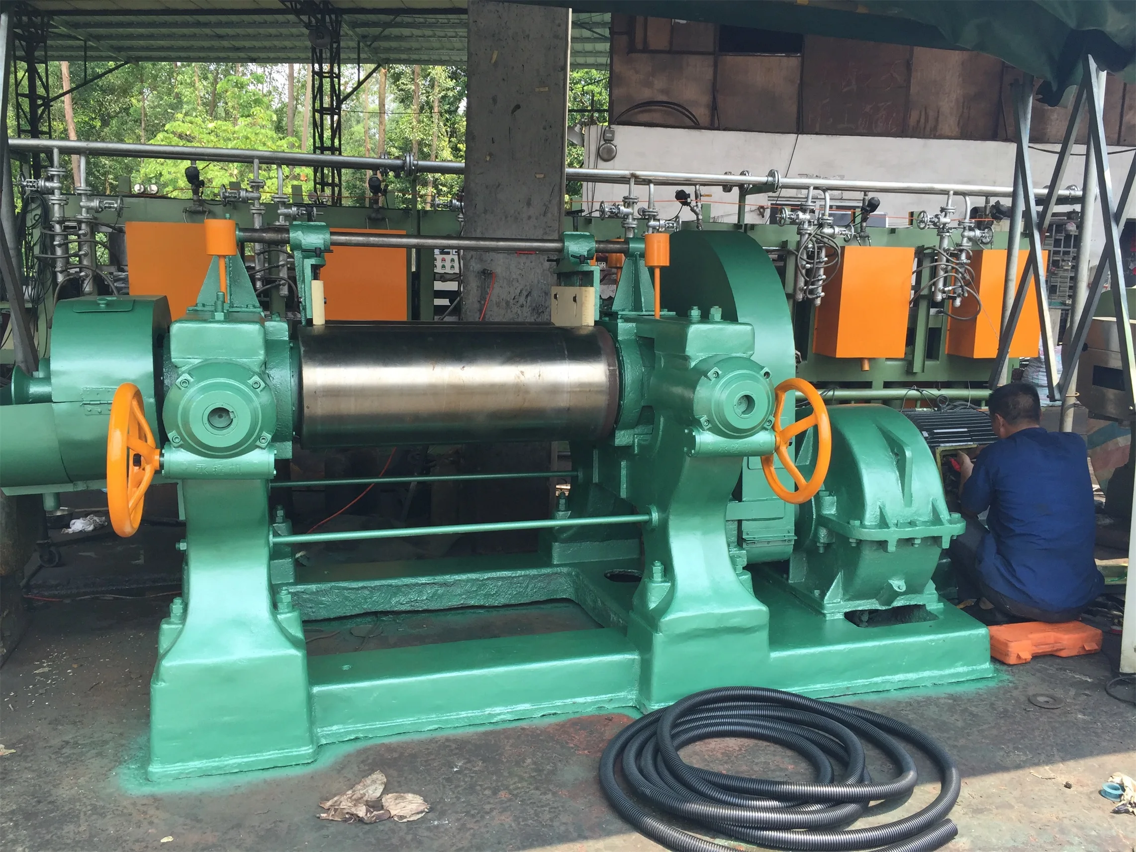 X(S)K-300 Plastic EVA PVC Silicon Kneader Rubber Mixer Used Open Mixing Mill