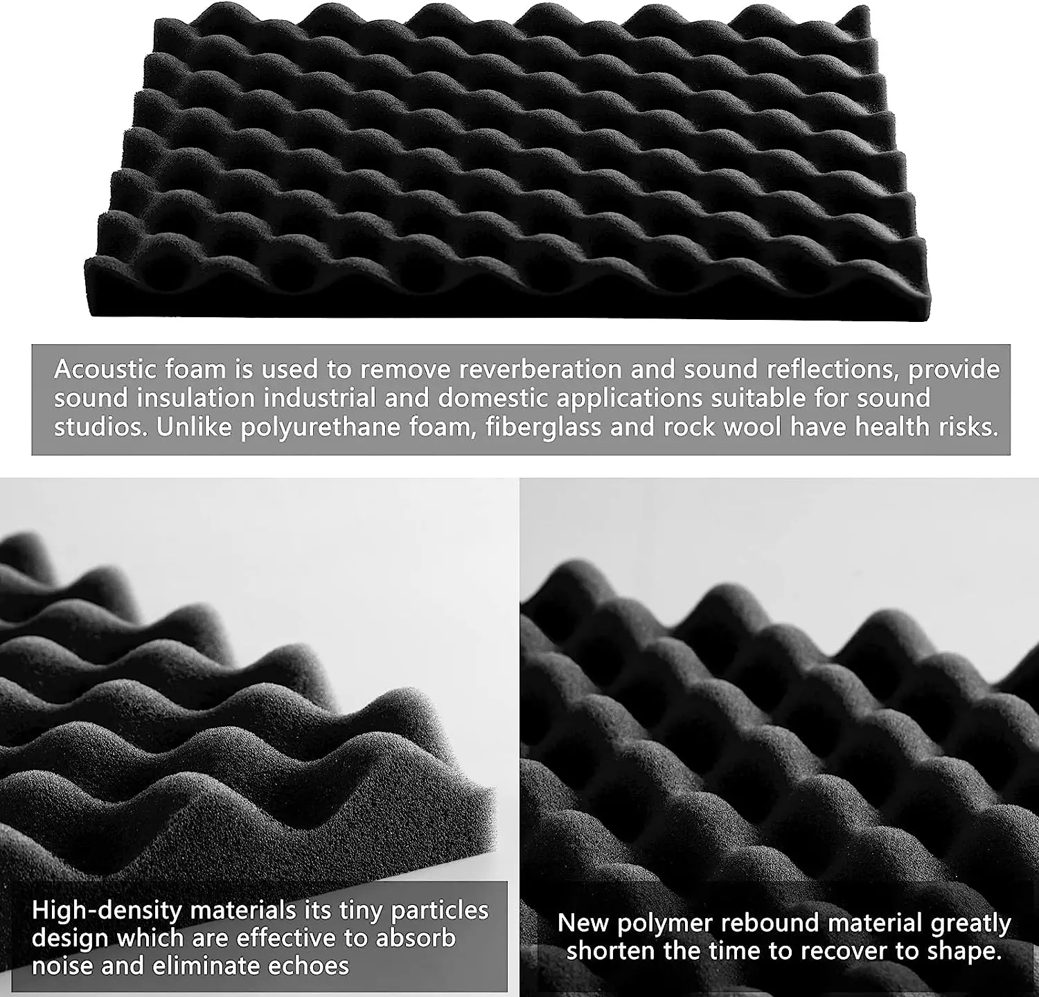 wholesale acoustic foam studio foam soundproof foam