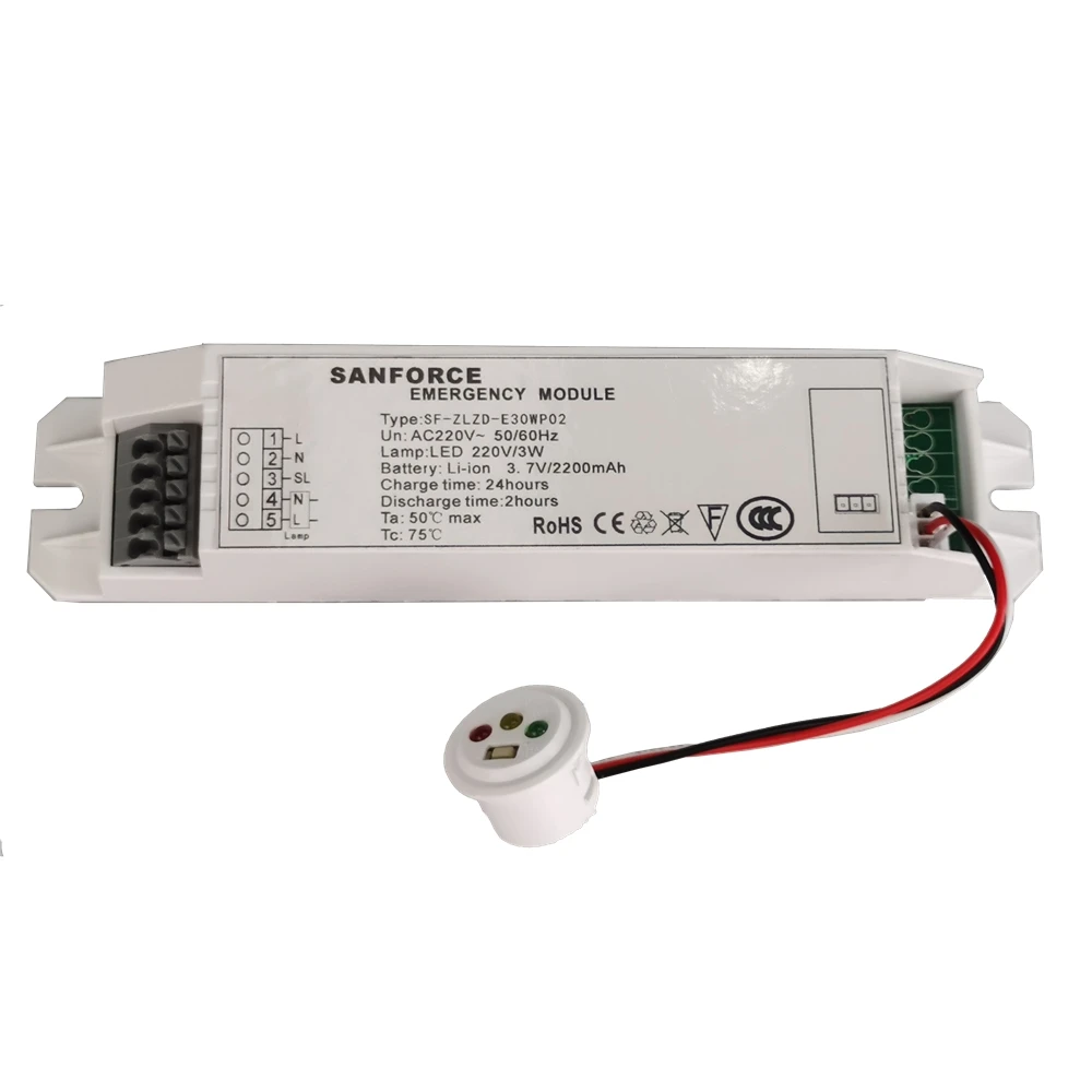 New design Intelligent control 18650 LED driver lights emergency light ceiling mounted with low price