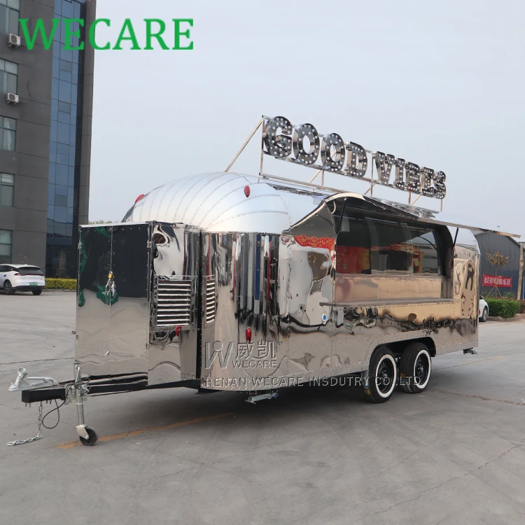 WECARE CE Сияющий мобильный кофе грузовик кебаб фургон для продажи