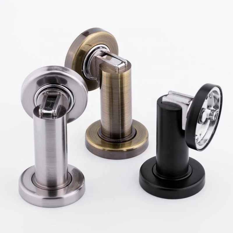 GUIDE Factory wholesale cast style home door catch strong magnetic heavy doorstop stainless steel door stopper