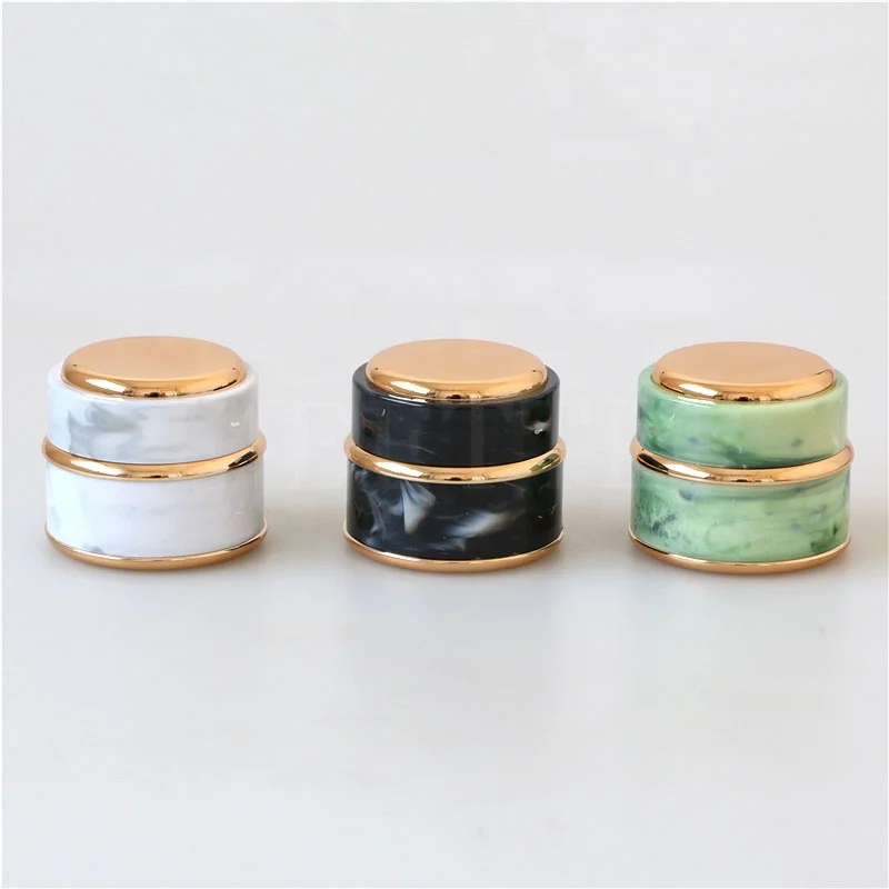Luxury 5g 7g 15g cosmetic jar travel size empty nail gel pot