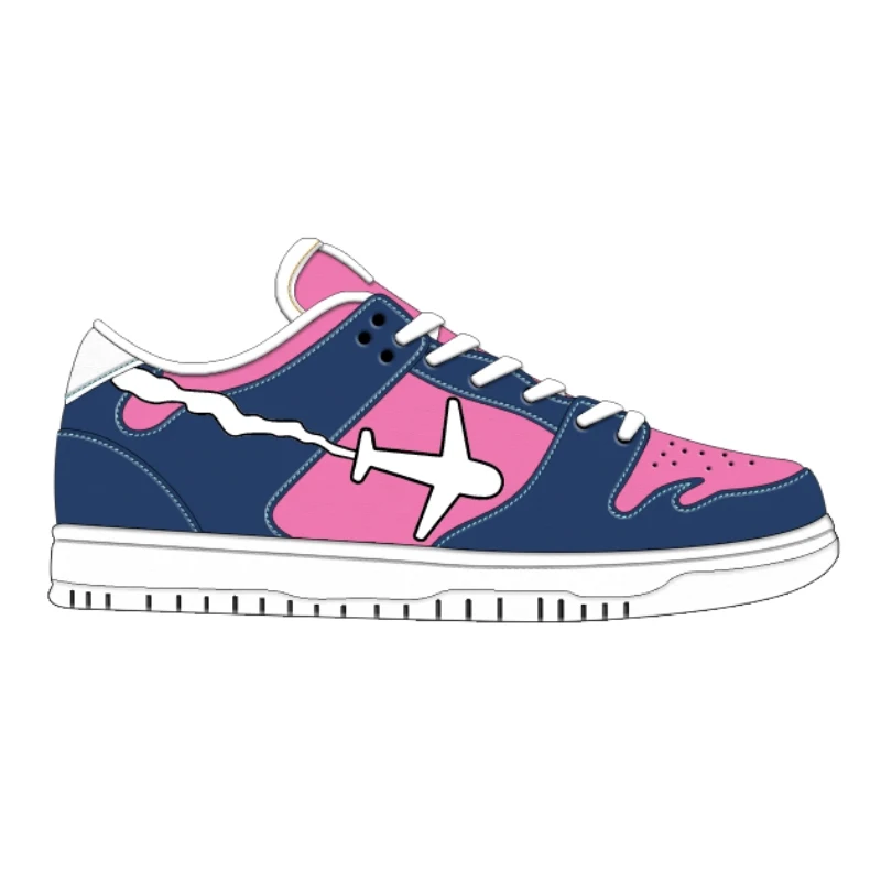 Wholesale Custom Plus Size Running Shoes Fashion Breathable Sneakers Designer LOGO Sports Skateboarding Shoes for Men