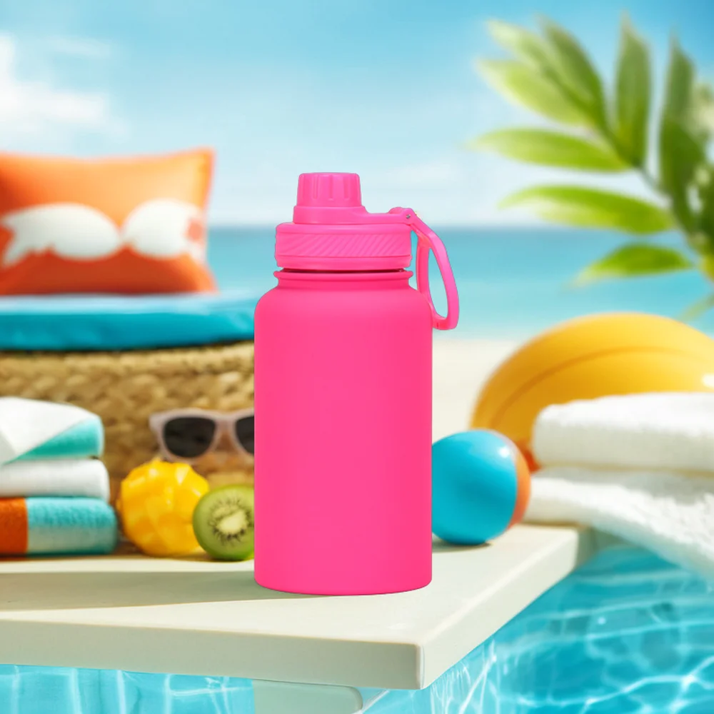 Yongkang OEM Wholesale Luxury Bpa Free Rubber Paint 650ML Insulated Stainless Steel Water Bottle With Logo