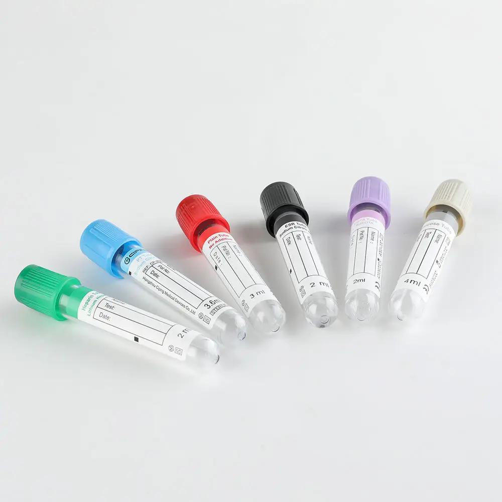 Hospital Use Surgical Single Use Vacuum Blood Collection Glass Tube Disposable Evacuated Blood Collection Vacuum Tube