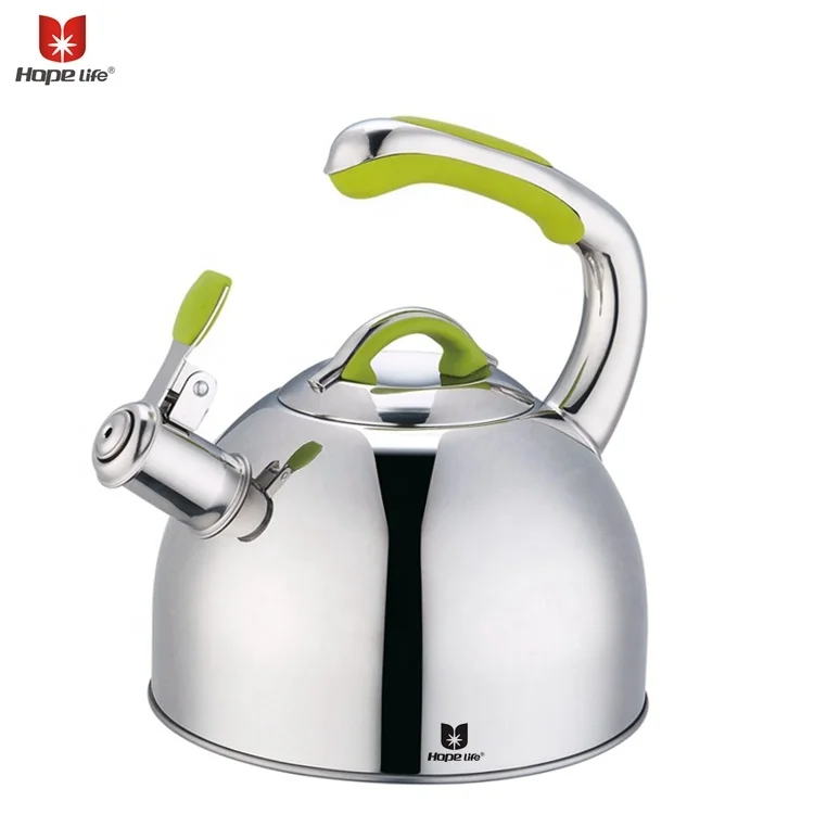Realwin stainless steel whistling tea kettle dubai with tube icool handle
