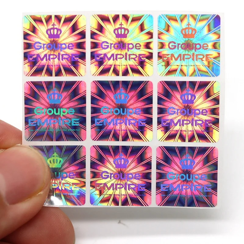 Make Laser VOID Custom Security Holographic Label 3D Hologram Sticker Authorized Scratch Off Stickers Labels