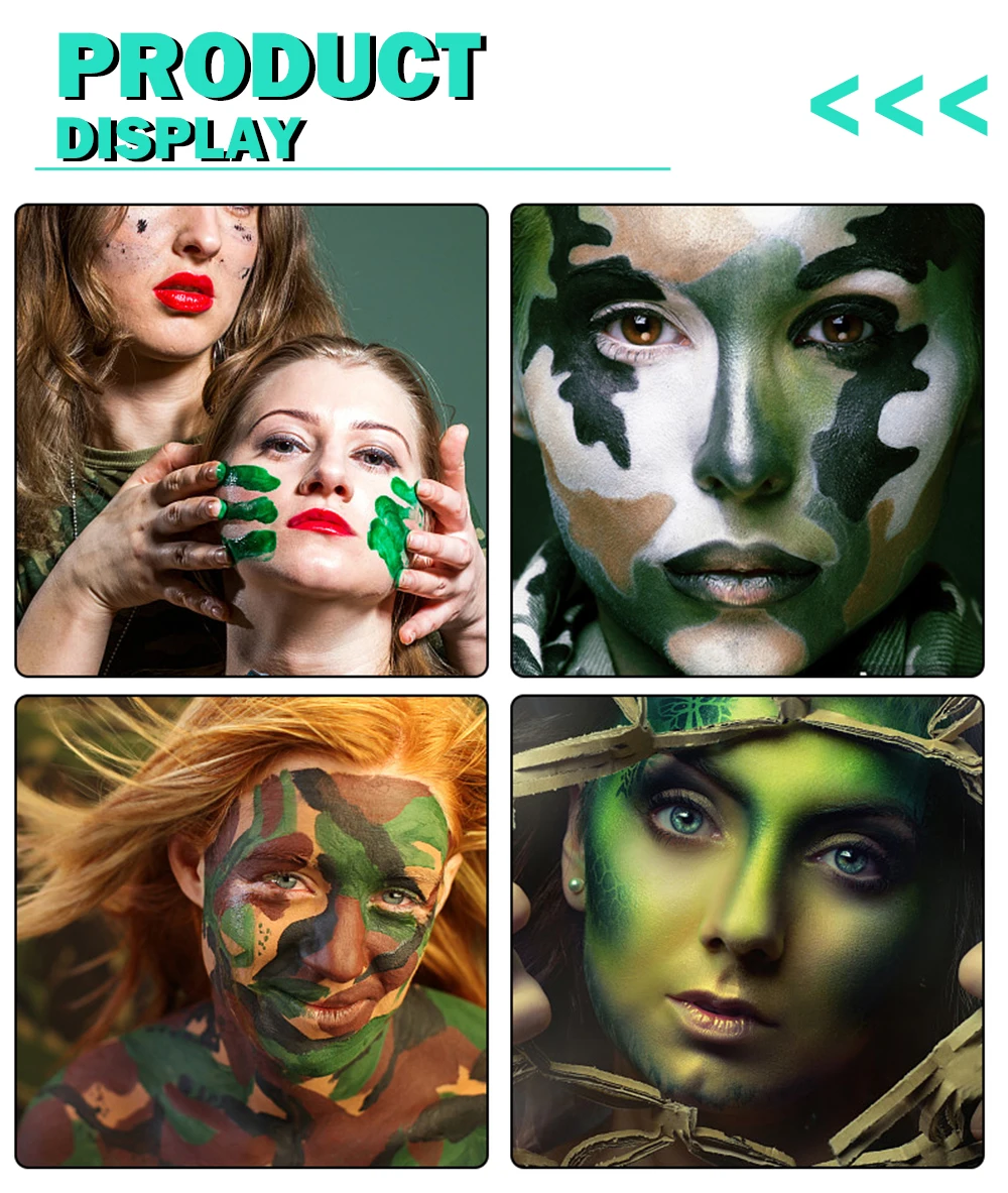 KHY 2023 Russia Hot Sale 4 Color Makeup Camouflage Face Paint Kit