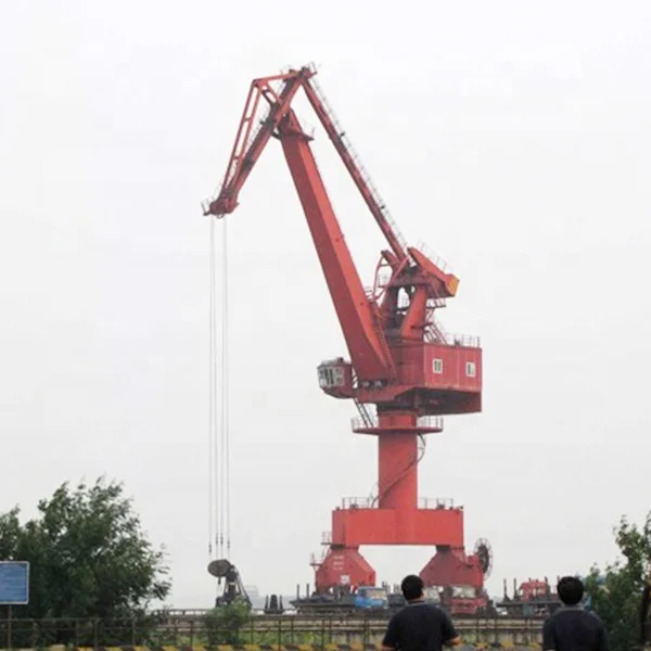 30ton portal crane quay track mobile portal crane mobile harbor crane for sale