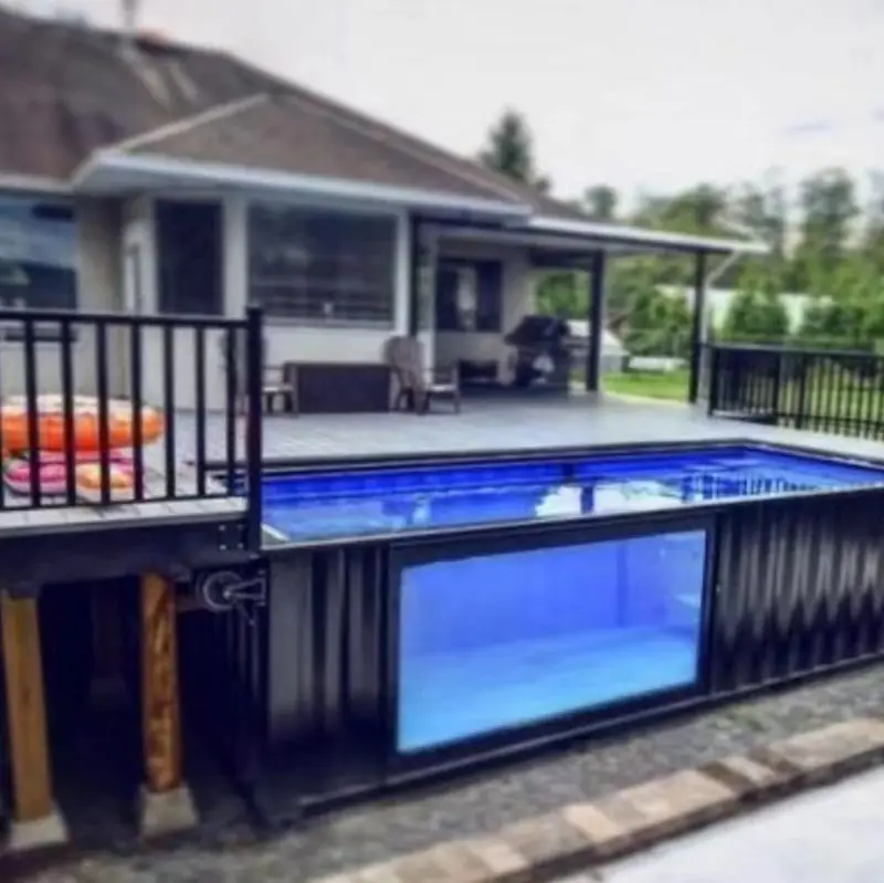 Cheap prices 20ft 40ft outdoor container pools swimming for adult