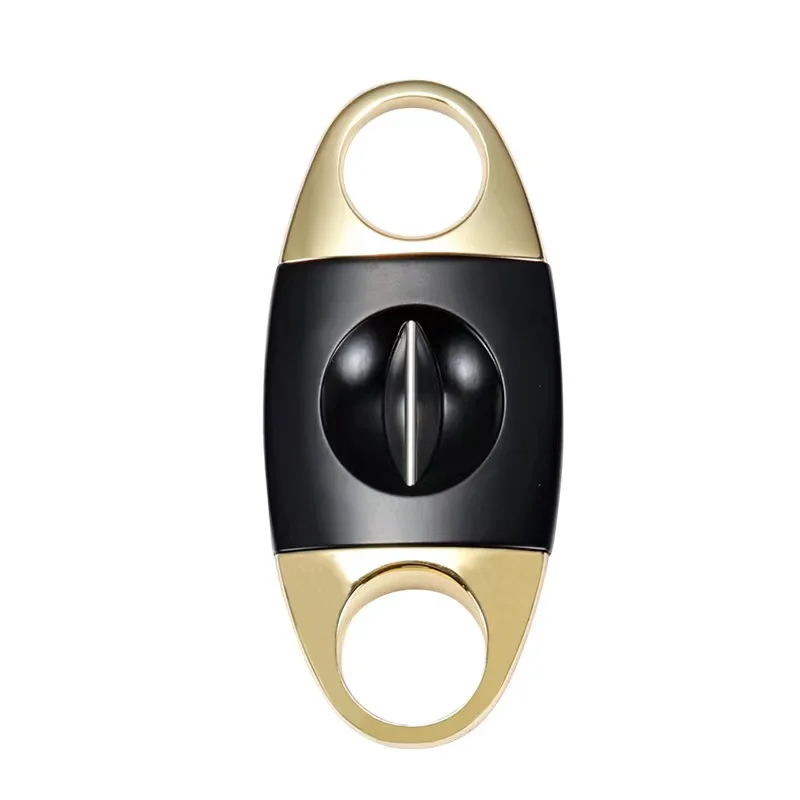 Stainless steel Cigar Cutter Custom Logo V Luxury Set