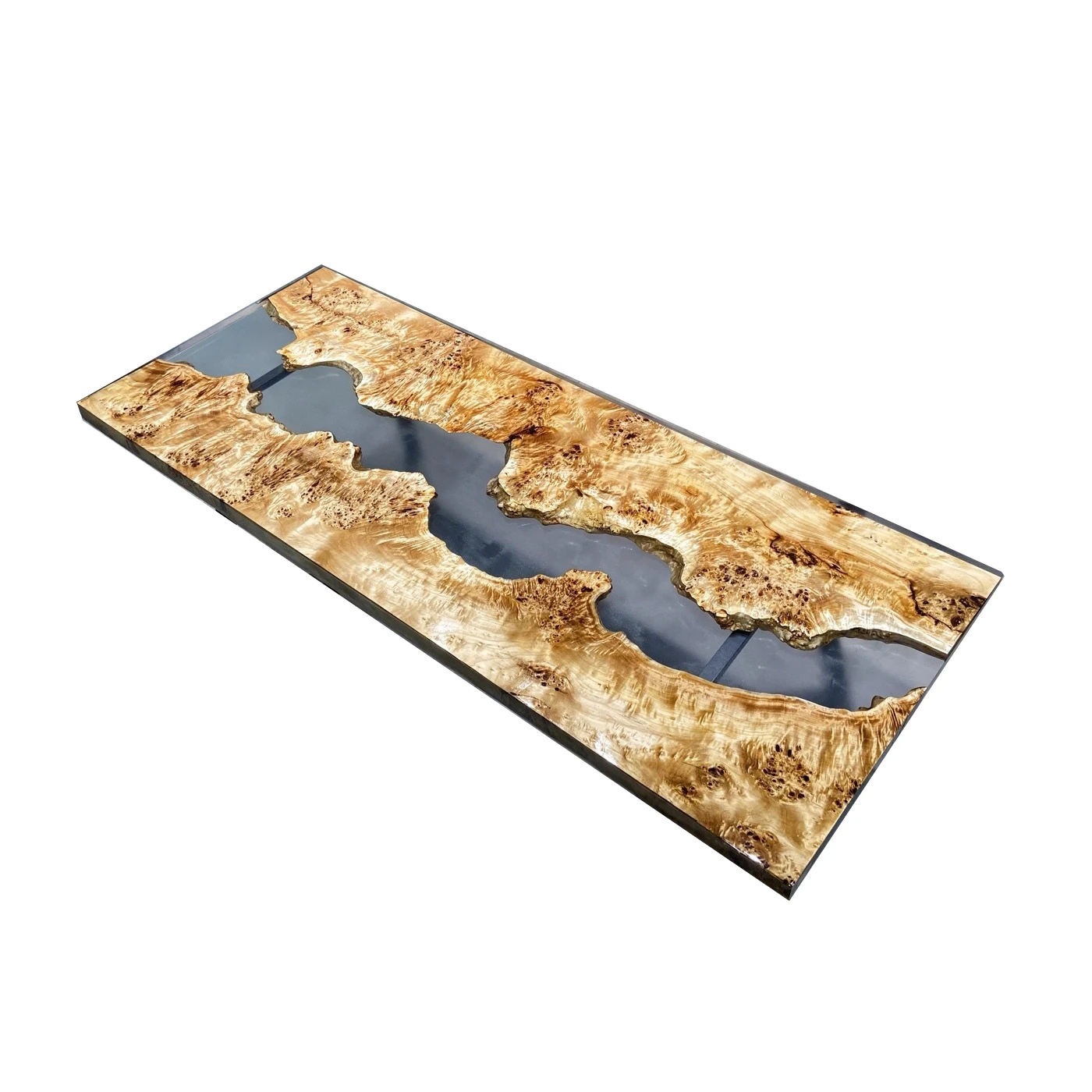 Luxury Live Wood Slabs Dining Tables customized size resin river table Custom color Solid Wood Epoxy Tables