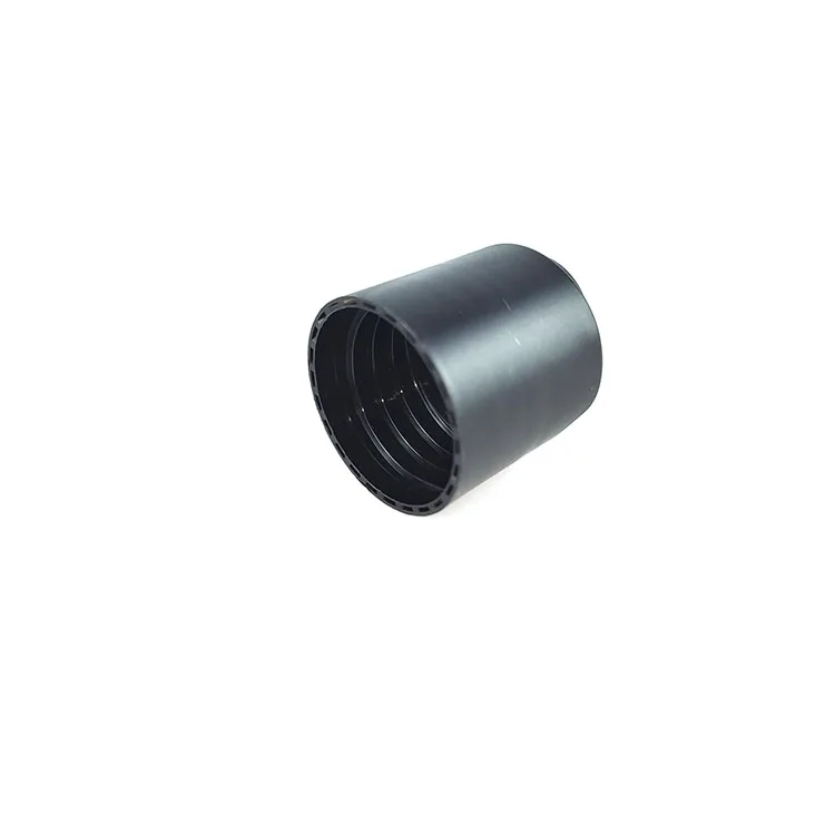 24mm 28mm smooth closure matte black PP plastic press disc top cap screw caps lids for pet bottle