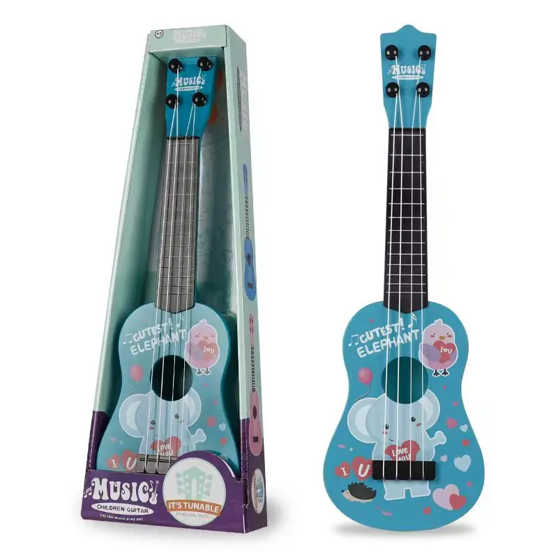 Wholesale ABS durable musical instrument colorful ukulele toy