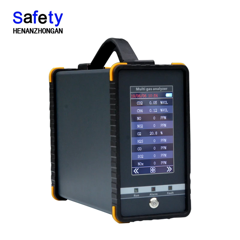 H2S NO2 CO gas detector 16 gases analyzer