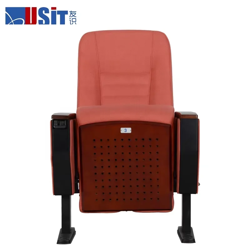 Custom Cinema Chair University Students Classroom Auditorium Theater Seating With Writing Board